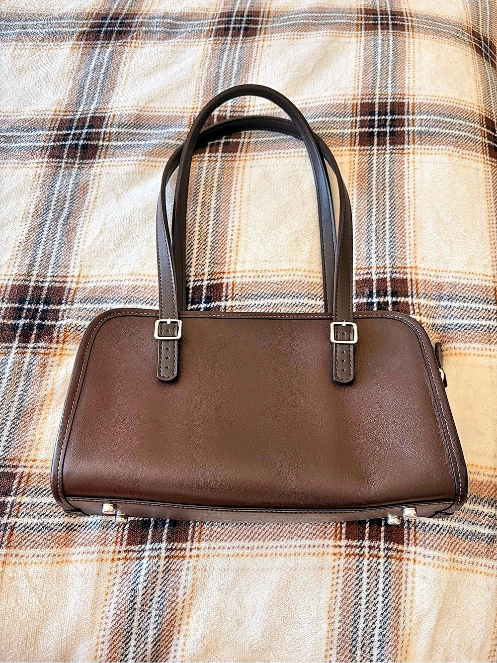 Coach Brown Satchel With Shoulder Strap